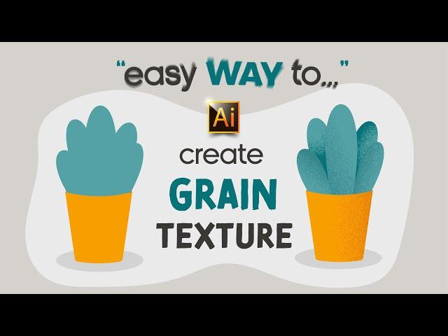 HOW TO CREATE A GRAIN (NOISE) TEXTURE | ADOBE ILLUSTRATOR TUTORIAL FOR BEGINNERS.