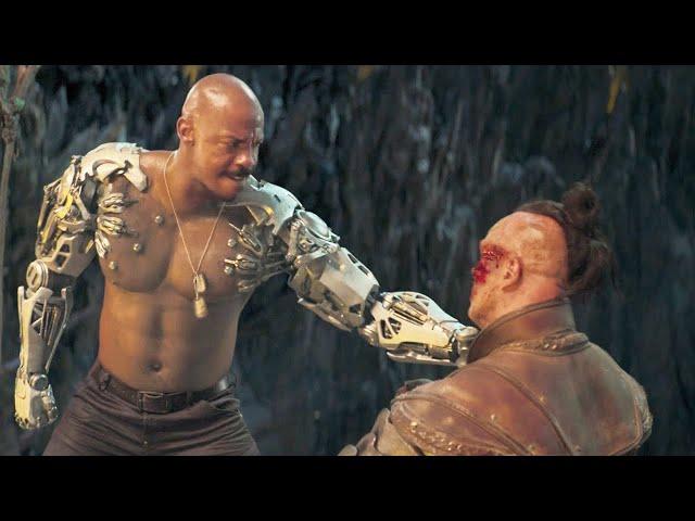 Mortal Kombat / Jax vs Reiko Fight Scene ("These MF Work") | Movie CLIP 4K