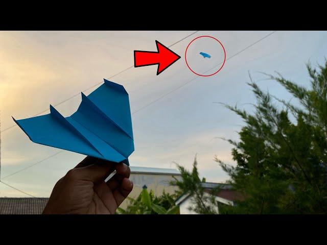 How to make a paper airplane fly far - easy origami