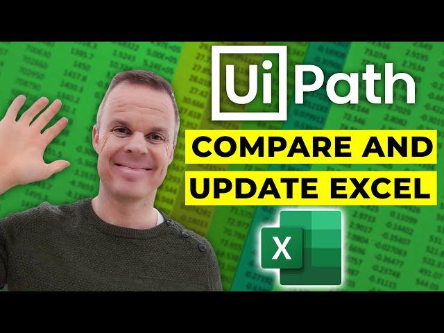 How to compare two Excel sheets and update cells with UiPath - Full Tutorial