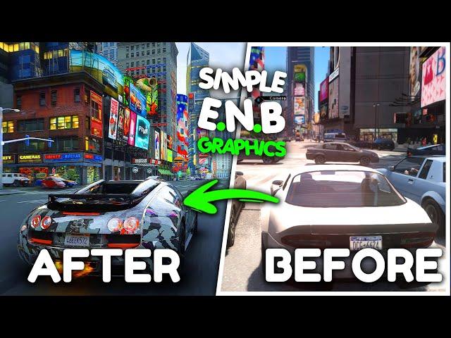 How To Install Graphics Mod In GTA IV For Low End PC | Simple ENB Graphics [ Best Graphics Mod ]