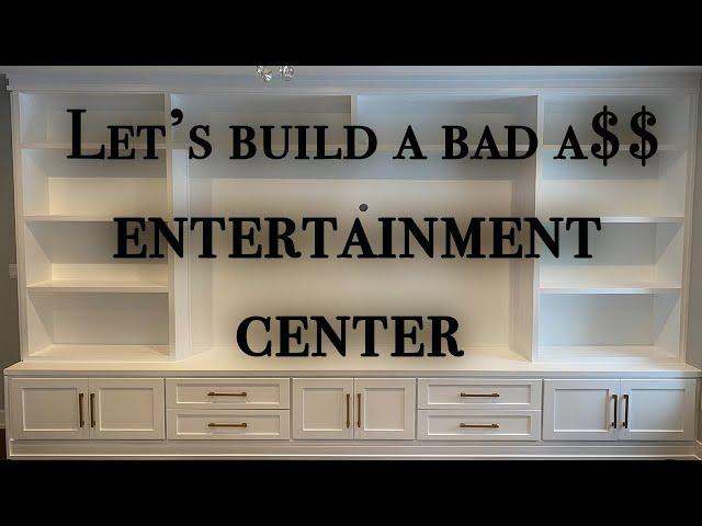 Building the ULTIMATE Entertainment Center DIY woodworking (Step by Step)