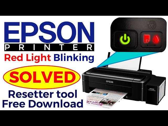 EPSON L130, L220, L310, L360, L365 Red Light Blinking Problem Solved 100% fix in Bangla ।Reset Epson