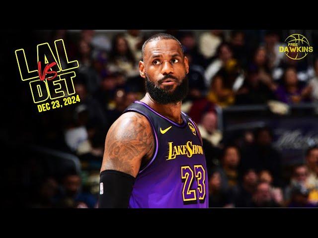 Los Angeles Lakers Full Team Highlights vs Pistons | Dec 23, 2024  | FreeDawkins