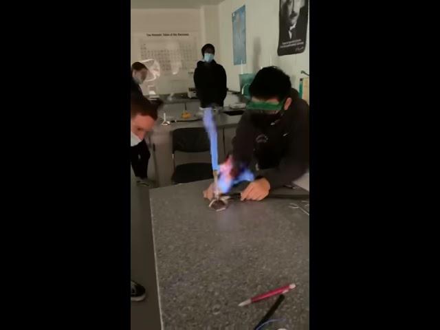 What happens when you screw the Bunsen Burner knob too much? #shorts