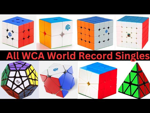 All WCA World Record Singles!