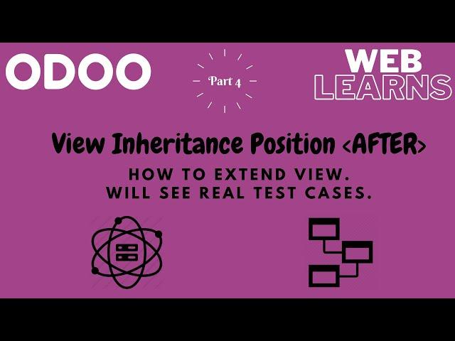 Odoo view inheritance using position after | extend views | Inheritance Views Tutorial