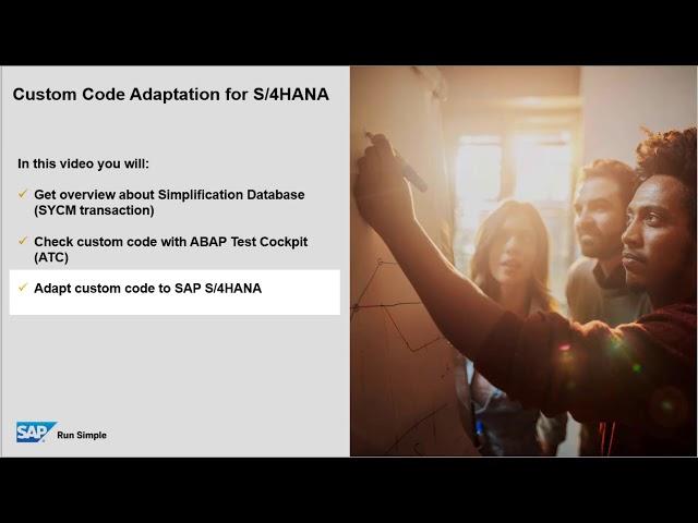 Custom Code Adaptation for SAP S/4HANA