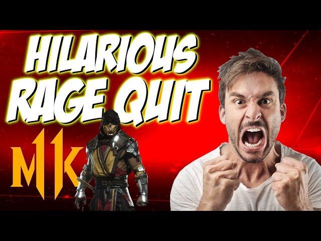 THIS GUY IS NUTS! CRAZY RAGE QUIT! (Mic) | Mortal Kombat 11