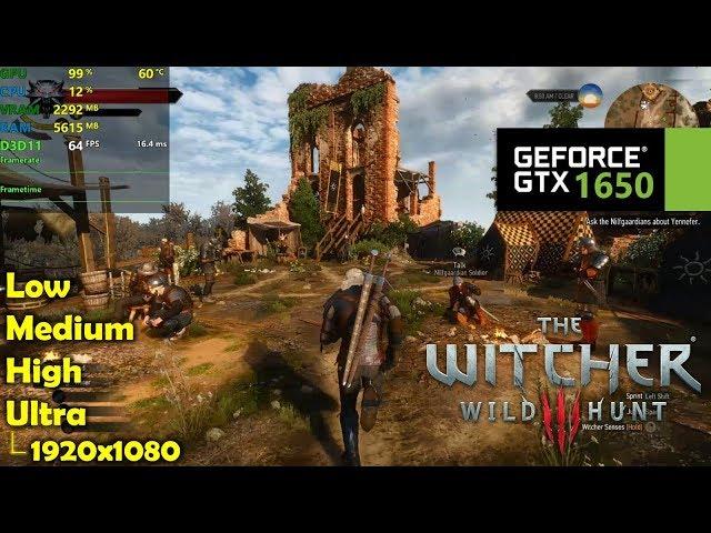 GTX 1650 | The Witcher 3 - 1080p All Settings!