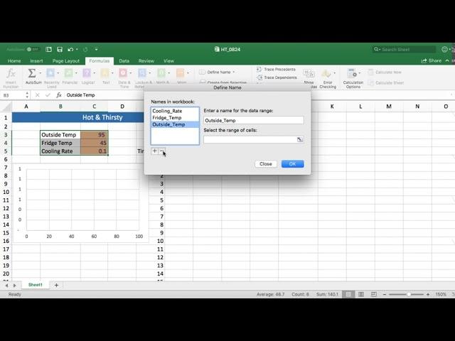 Introduction to Naming Cells in Excel