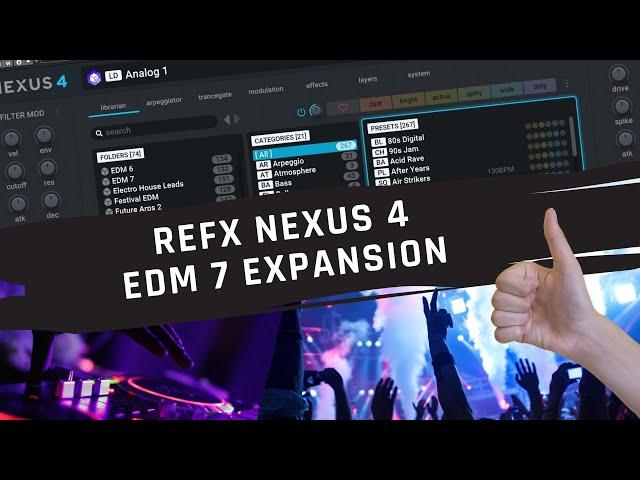 Walkthrough: REFX NEXUS 4 EDM 7 expansion