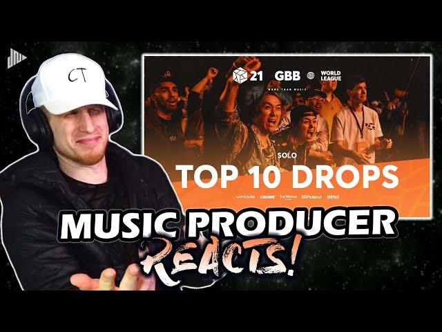 Music Producer Reacts to TOP 10 DROPS  Solo | GRAND BEATBOX BATTLE 2021: WORLD LEAGUE