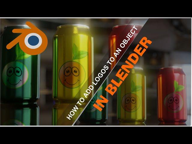 How to add a logo/label to any model | Blender 2.93