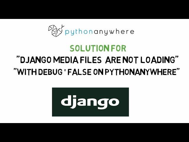 Django media files are not loading when DEBUG=False