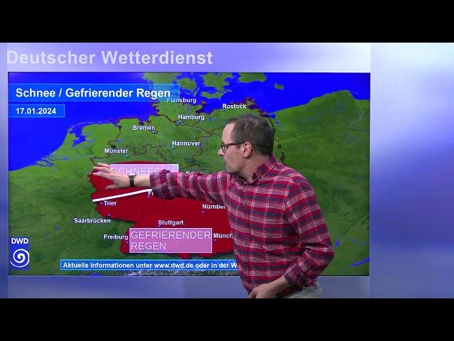 15.01.2024 Unwetterinformation - Deutscher Wetterdienst (DWD)