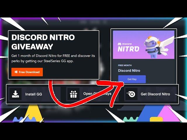 SteelSeriesGG X Discord Nitro 1 Month FREE Nitro (LIMITED TIME)