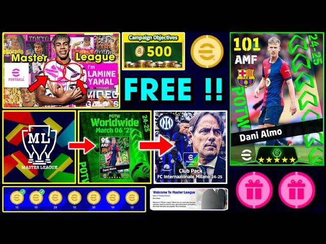 450+ Free Coins & A Major Update  Inter Milan Premium Pack, Potw, Master League In eFootball™ 2025