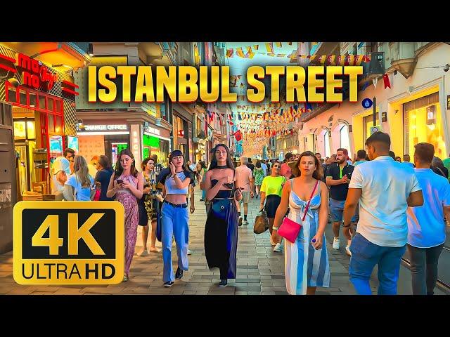 Istanbul  - Turkey's Busiest city - 4k HDR 60fps Walking Tour (▶76min)