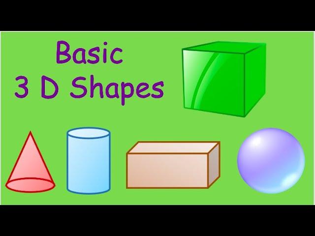 | 3D shapes | Solid figures | Solid shapes | Learn about 3D shapes | Basic Shapes | grade 1 | class1