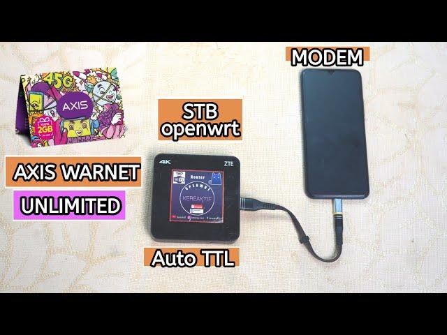 BIKIN WIFI UNLIMITED  | hotspot paket warnet unlimited axis dengan STB OPENWRT KEREAKTIF