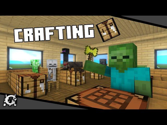 Crafting | Classic Monster School | Minecraft Animation