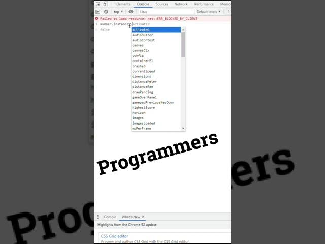 Normal People vs Programmer - Google Chrome game hack