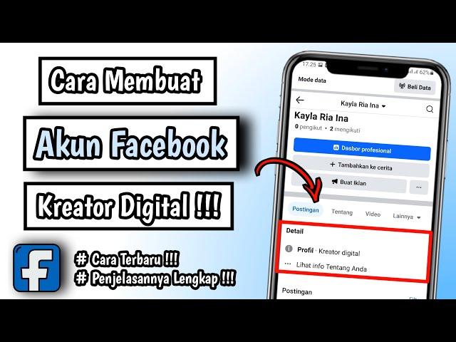 Cara Mengubah Facebook Menjadi Kreator Digital | Ubah Facebook Jadi Kreator Digital