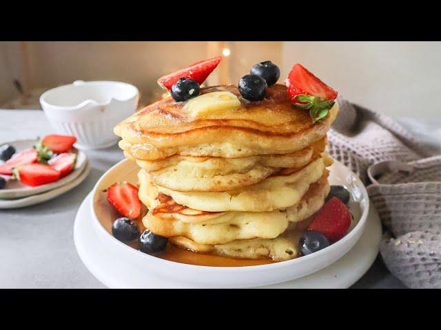 Best Ever FLUFFY BUTTERMILK PANCAKES | Easy PANCAKE Recipe for Breakfast Lovers 