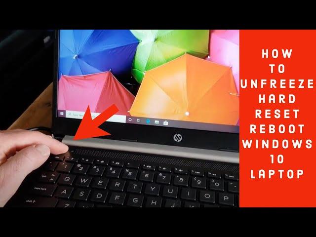 How to Unfreeze Hard Reset Reboot Windows 10 Laptop 2020