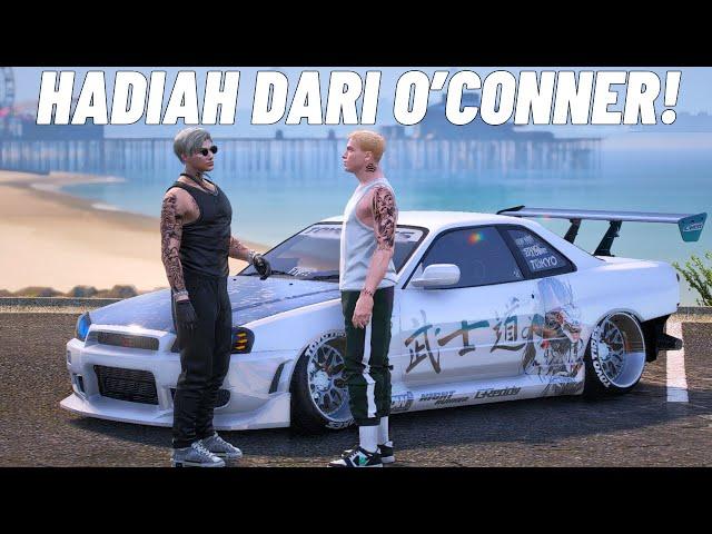 AKU DIBERIKAN MOBIL SKYLINE GTR34 TWIN TURBO KEI O'CONNER - GTA V ROLEPLAY