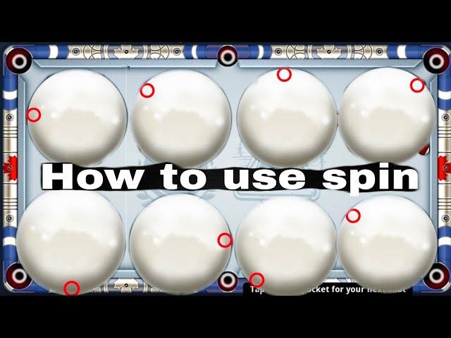 How to use spin in 8 ball pool // spin use tutorial #tutorial   #8ballpool #aliisbest