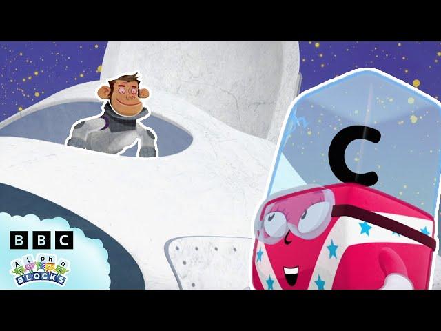  Cheeky Monkey Space Adventure!  | Learn to Read and Spell | @alphablock