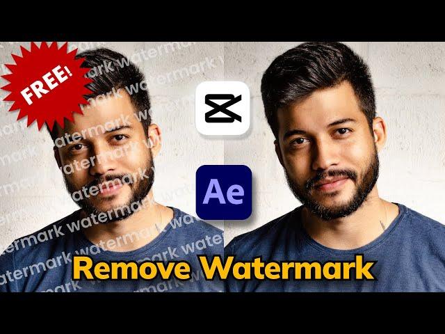 Free 2024!How to Remove Watermark from Video with Capcut and After Effect?