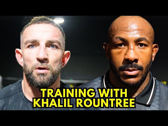 MUAY THAI TRAINING WITH UFC FIGHTER KHALIL ROUNTREE!!! | Liam Harrison Vlogs