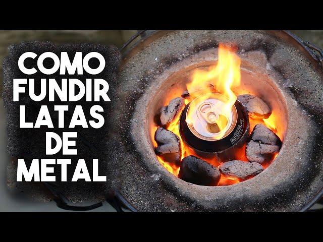 Fundiendo Latas Con Una Fundidora Casera | Experimento Casero | DYI