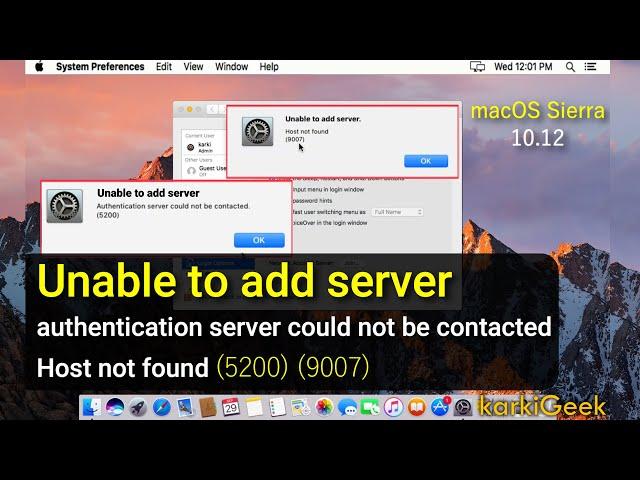 FIX Unable to Add Server | Authentication Server Could Not Be Contacted | Host Not Found | karkiGeek
