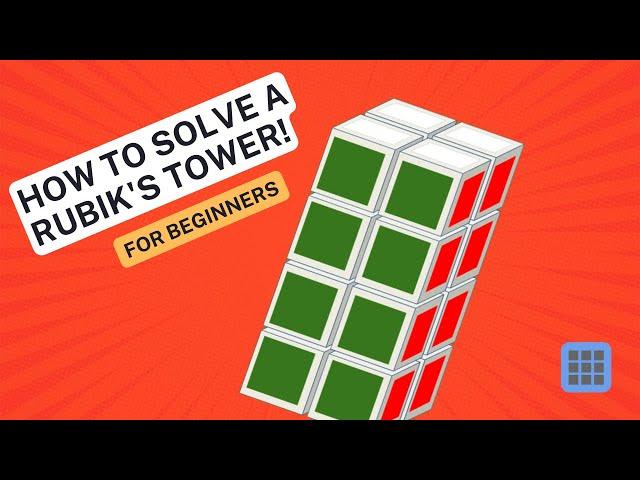 How to solve the Rubik's Tower? | for beginners | in 3 simple steps!