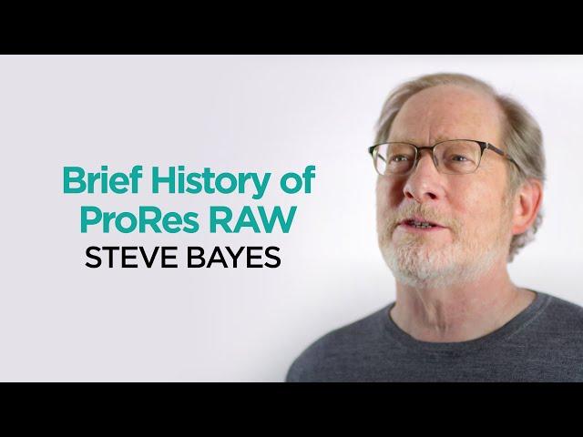 Brief History on Apple ProRes RAW | ProRes RAW Knowledge Series