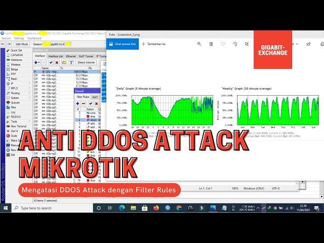 Anti DDOS Attack Mikrotik | Mengatasi DDOS Attack Mikrotik CHR