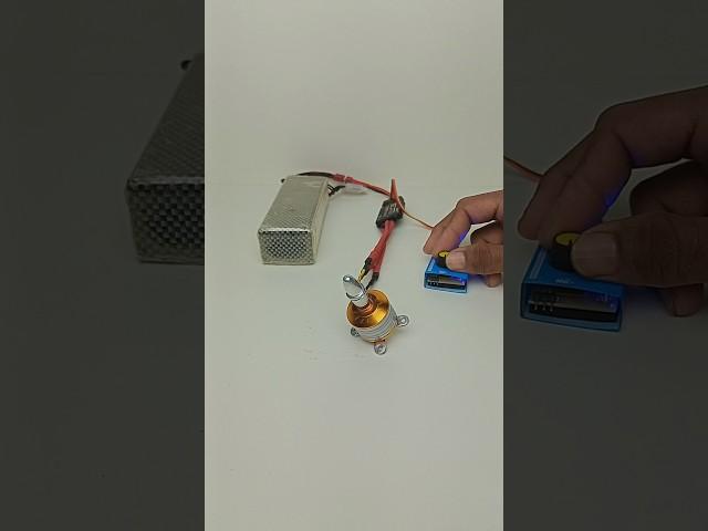 Brushless motor speed test. Experiment Lab BD.