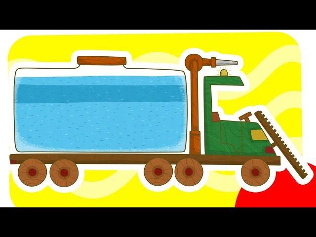 Car Toons: a Water Truck. Vehicles for Kids