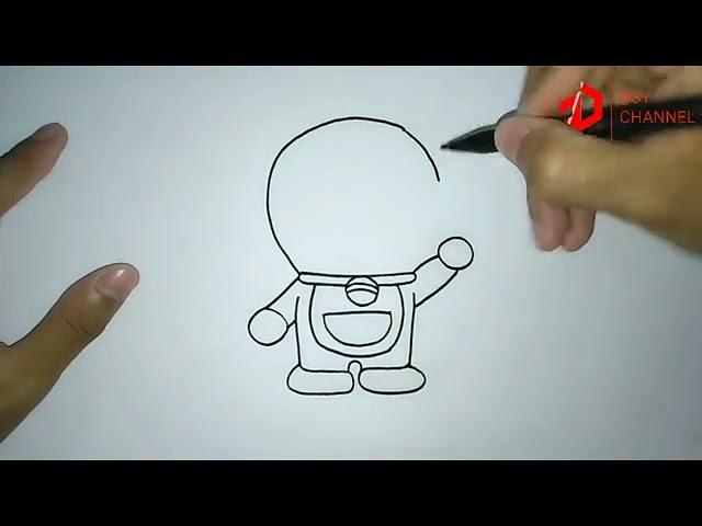 Cara Gambar Doraemon mudah part 5