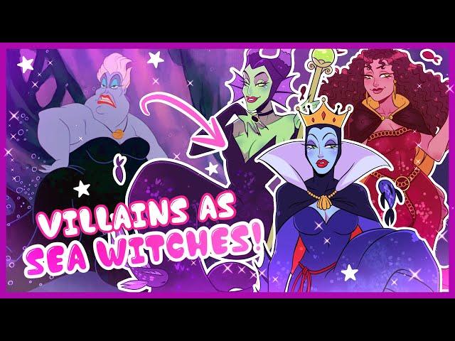 Turning Disney Villains Into Sea Witches!