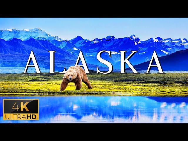 FLYING OVER ALASKA (4K UHD) - Relaxing Music With Stunning Beautiful Nature (4K Video Ultra HD)