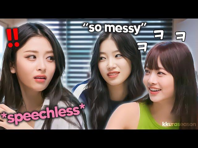 Kazuha & Eunchae speaks informally to Yunjin (she got speechless)