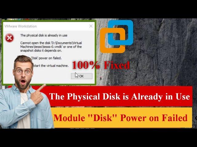 The Physical Disk is Already in Use Module "Disk" Power on Failed [Fixed] #vmware