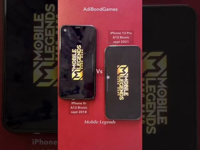 Comparison Mobile legend - iPhone A12 Bionic vs iPhone A15 Bionic  #shorts