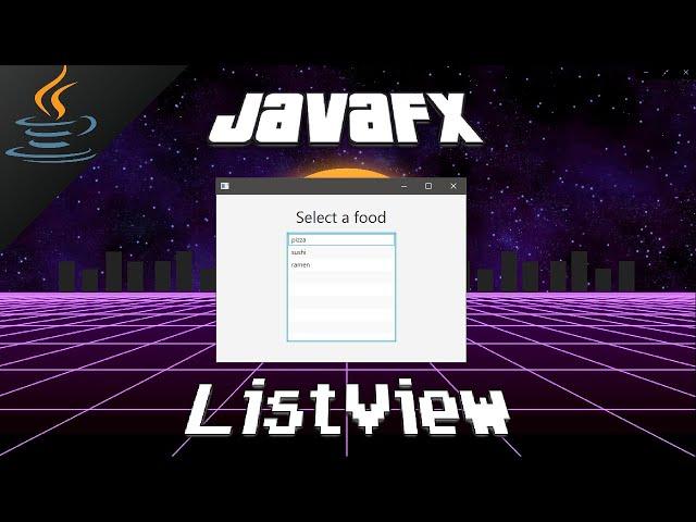 JavaFX ListView 