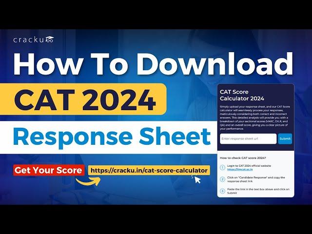 How To Download CAT 2024 Response sheet | Check out CAT 2024 Score